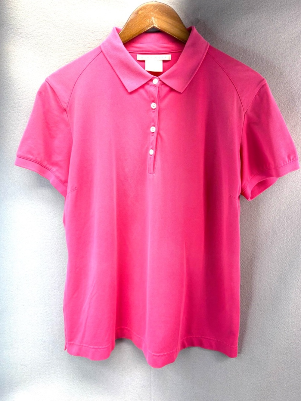Nike Golf XL Classic Women's Bubblegum Pink Polo Knit Top
